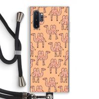 Kameel: Samsung Galaxy Note 10 Plus Transparant Hoesje met koord