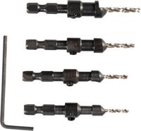 Makita Accessoires verzinkboor quad driver-set - d-73455 - d-73455