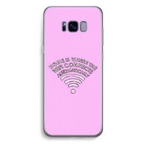 Home Is Where The Wifi Is: Samsung Galaxy S8 Plus Transparant Hoesje