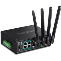 Trendnet TI-WP100 draadloze router Gigabit Ethernet Dual-band (2.4 GHz / 5 GHz) Zwart - thumbnail