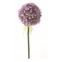 Kunstbloem - Sierui / Allium - lila paars - steel van 70 cm Kunstbloem - Sierui / Allium - lila paars - steel van 70 cm