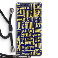 Majorelle Blue Print: Honor 9 Transparant Hoesje met koord