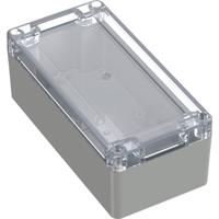 TRU COMPONENTS 6U07160806139 TC-13865140 Industriële behuizing 160 x 80 x 60 Polycarbonaat Lichtgrijs, Transparant 1 stuk(s)