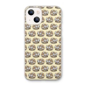 Slapende poes: iPhone 13 mini Transparant Hoesje