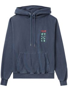 Andersson Bell hoodie en coton à logo brodé - Bleu