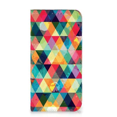 iPhone 16 Plus | Hoesje met Magneet | Geruit