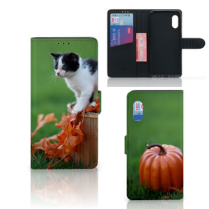 Samsung Xcover Pro Telefoonhoesje met Pasjes Kitten