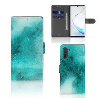 Hoesje Samsung Galaxy Note 10 Painting Blue