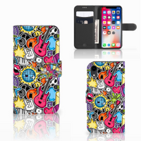 Apple iPhone Xr Wallet Case met Pasjes Punk Rock - thumbnail