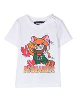 DSQUARED2 KIDS t-shirt en coton à imprimé graphique - Blanc - thumbnail