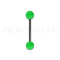 Tongpiercing acryl groen