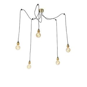 QAZQA Moderne hanglamp goud dimbaar - Cava 5