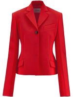 Ferragamo blazer en laine à simple boutonnage - Rouge