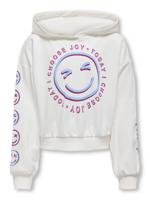 Kids ONLY Zomer hoodie meisjes wit - Loose Fit - Kogsmile