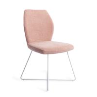 Jesper Home Eetkamerstoel 'Ikata' Cross White, kleur Anemone