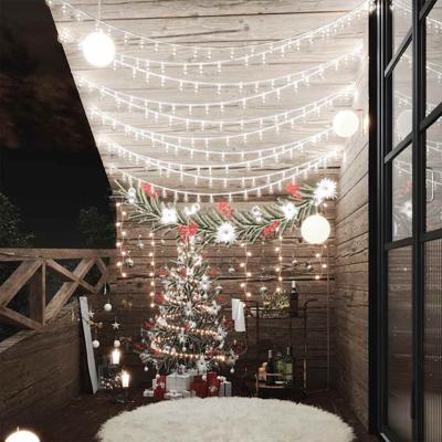 VidaXL Lichtsnoer met 200 led&apos;s 8 functies koudwit 20 m