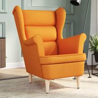 Fauteuil 74x84x100 cm stof donkergeel