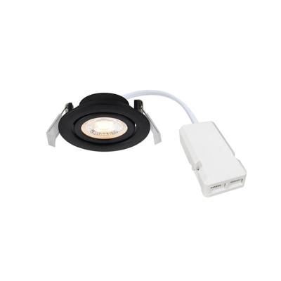 Nordlux Zwarte inbouwspotMonolo Ø 8,2cm - 2510300103