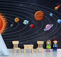 Kinder fotobehang Animatie van ruimte voor kinderen