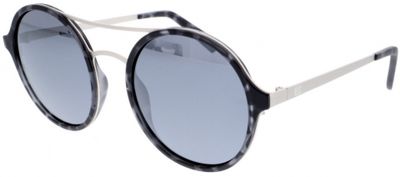 H.I.S zonnebril gepolariseerd dames rond cat. 3. zwart/grijs