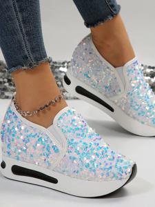 Plain Glitter Casual Shoes