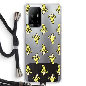 Bananas: Oppo A94 5G Transparant Hoesje met koord