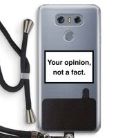 Your opinion: LG G6 Transparant Hoesje met koord Your opinion: LG G6 Transparant Hoesje met koord