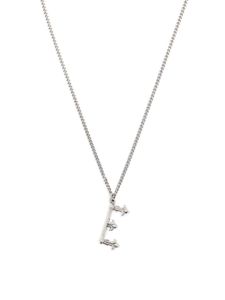 Emanuele Bicocchi collier en argent sterling à pendentif Alphabet E