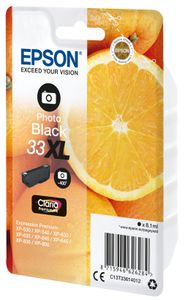 Epson Oranges Singlepack Photo Black 33XL Claria Premium Ink