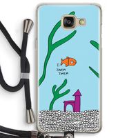 Aquarium: Samsung Galaxy A5 (2016) Transparant Hoesje met koord