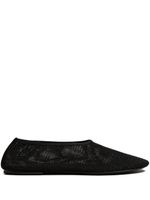 KHAITE ballerines The Maiden en mesh - Noir