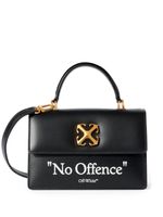 Off-White sac cabas Jitney 1.4 en cuir - Noir - thumbnail