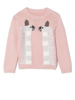 Stella McCartney Kids pull en maille intarsia - Rose - thumbnail