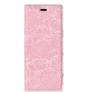 Sony Xperia 5 Smart Cover White Flowers