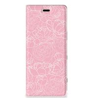 Sony Xperia 5 Smart Cover White Flowers