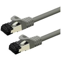 VALUE S/FTP (PiMF-) patchkabel Cat.8 (Klasse I), LSOH, soepele kabel, grijs, 3 m