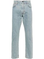 Moschino logo-appliqué straight-leg jeans - Bleu - thumbnail