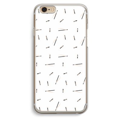 Hipster stripes: iPhone 6 / 6S Transparant Hoesje