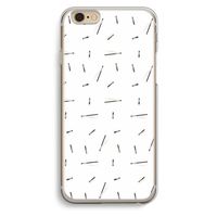 Hipster stripes: iPhone 6 / 6S Transparant Hoesje