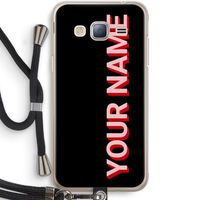 Namecase: Samsung Galaxy J3 (2016) Transparant Hoesje met koord