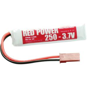 Red Power LiPo accupack 3.7 V 250 mAh Softcase JST