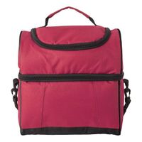 Handige koeltas rood/zwart 12 liter