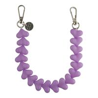 Telefoonkoord Heart - Paars - Zilver Telefoonkoord Heart - Paars - Zilver