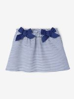 Wijde babyrok in Ottoman koninklijk blauw met stepen