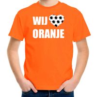 Oranje fan shirt / kleding Holland wij houden van oranje EK/ WK voor kinderen XL (158-164)  - - thumbnail