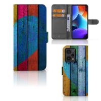 Xiaomi Redmi Note 12 Pro Plus | Book Style Case | Wood Heart - Cadeau voor je Vriend