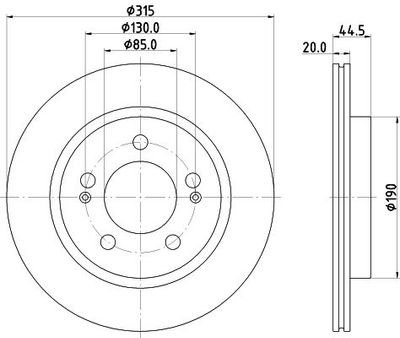 Remschijf PRO 8DD355134271