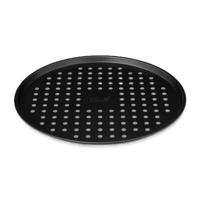 Pizza bakken bakplaat/bakgerei Backery Pro - metaal - anti-aanbak laag - zwart - 33 cm