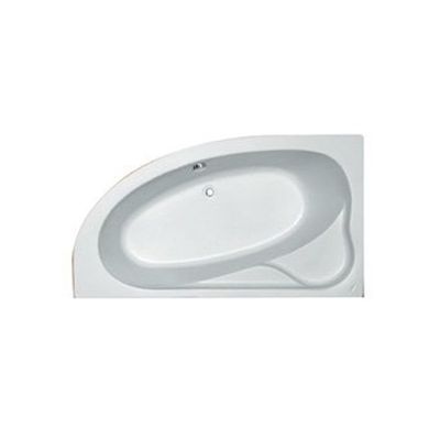 Plieger Cyprus hoekbad 160x90x43,5cm acryl links met poten wit 11002020189101