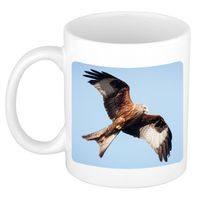 Foto mok rode wouw roofvogel mok / beker 300 ml - Cadeau vogels liefhebber - feest mokken - thumbnail